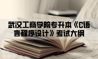 2021年武汉工商学院专升本《C语言程序设计》考试大纲